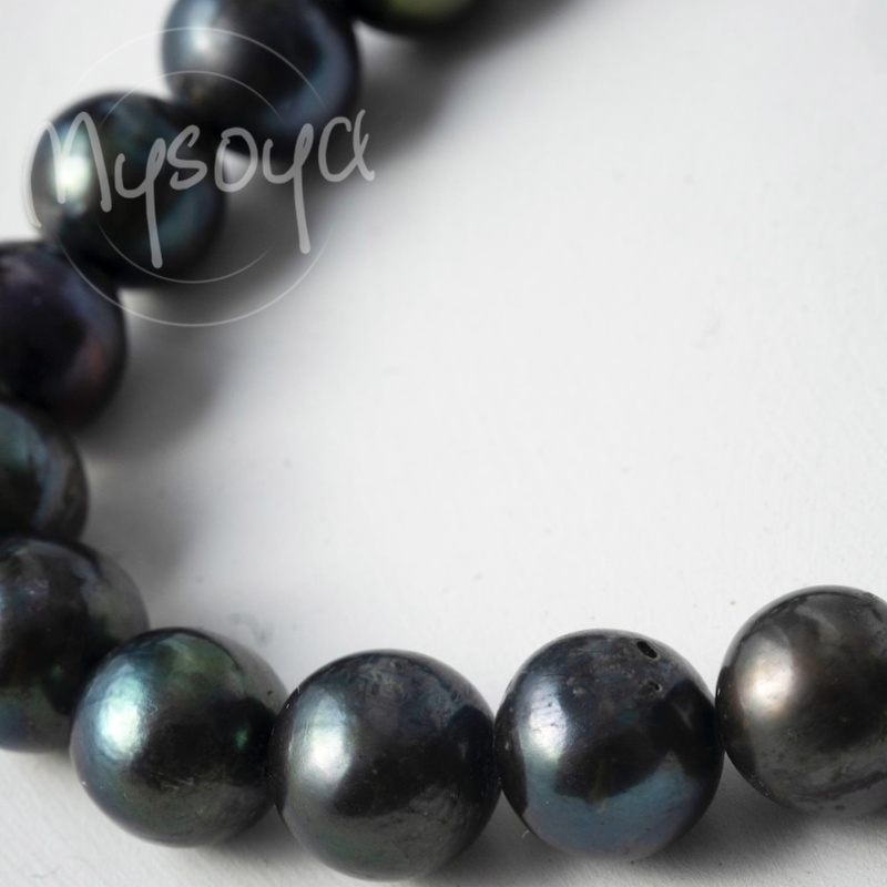 MYSOYA Freshwater Pearls Necklace 7-8mm June Birthstone Gift